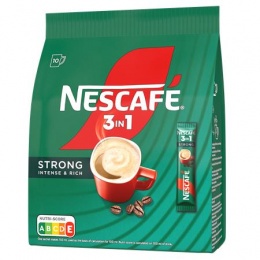 Instant kávé stick, 10x17 g, NESCAFÉ, 3in1 "Strong"